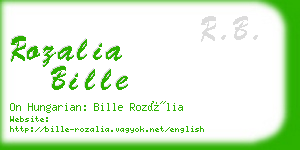 rozalia bille business card